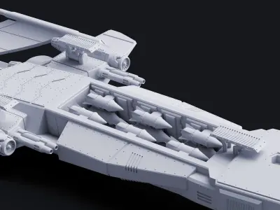 HM-52 Halberd Strategic Bomber - Acolytes of Terror 3D print model
