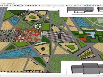 Sketchup Landscape Park J4 3D model