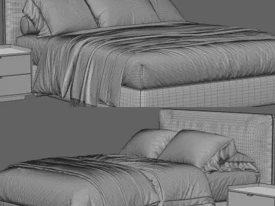 Ribbon Bed 3D model