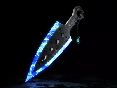 Wraith Dagger  Low-poly 3D model