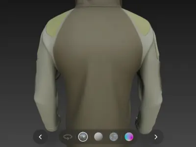  military tactical shirt 3d model 3D model