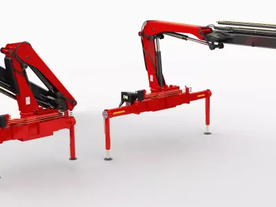 Generic Mobile Crane Truck 6X2  3D model