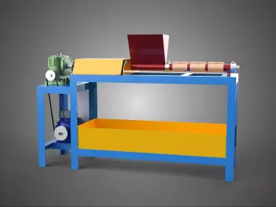 PLASTIC PIPES EXTRUSION MACHINE EXTRUDER GRANULE RECYCLING LINE 3D model