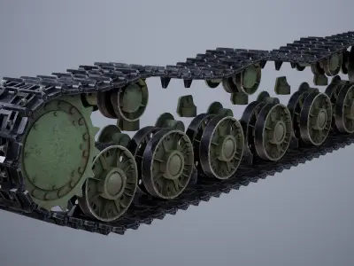 SU-152 tank chassis 3D model