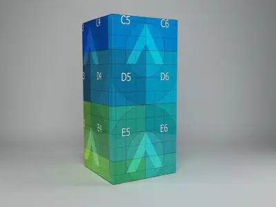 Mockup cardboard 02 3D model