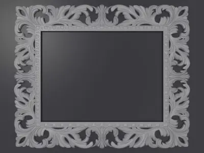 classical frame for painting or mirror 3D model