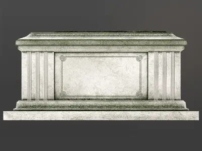 Chest Tomb 2 Low-poly 3D model
