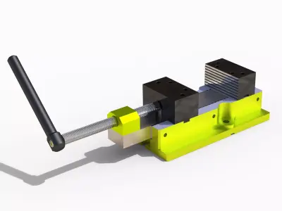 Milling vice 100mm 3D model