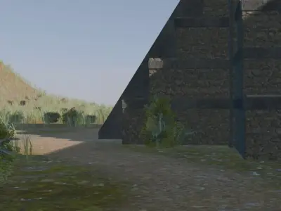 Ancient Island Civilization 3D model