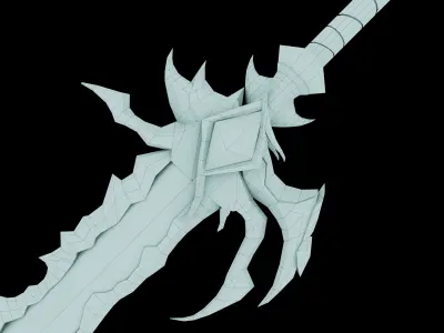 sword of darkness Low-poly 3D model