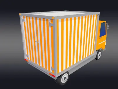 Cartoonish Truck 3D model