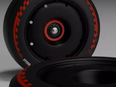 Pirelli P Zero Soft Racing Tire 3D Model 3D model