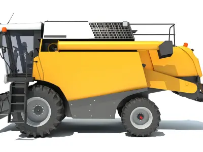 Combine Harvester 3D model 19
