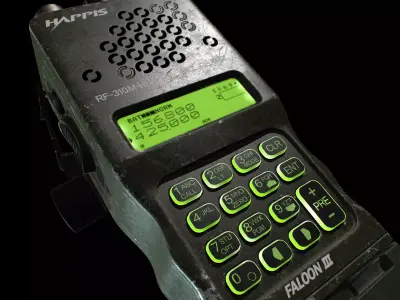 Military Radio AN PRC-152 Low-poly 3D model