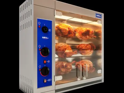 Industrial grill 3D model