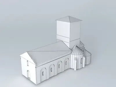 Church Montagrier Free 3D model