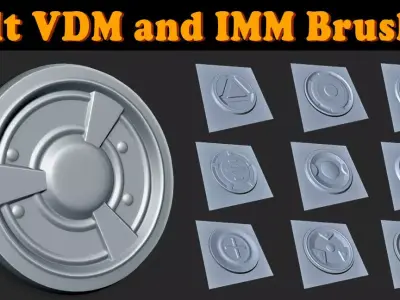 20 Bolt VDM and IMM Brushes Vol 1  3D model