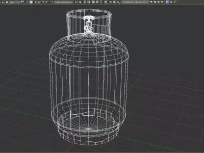 gas cylinder 12L PBR 4K game ready Low-poly 3D model