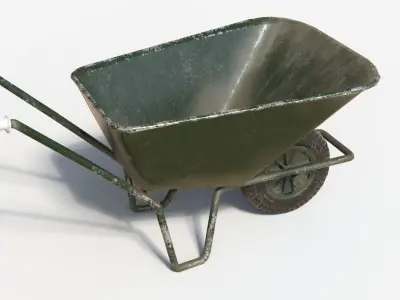 Hand Trolley Low-poly 3D model buy