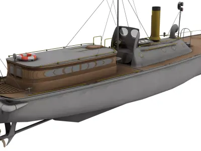 17m Motor pinnace 3D model
