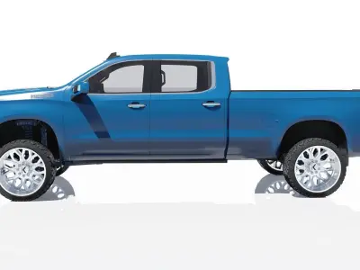 Pickup High Country w Interior 3D model