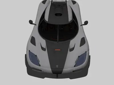 koenigsegg agera Low-poly 3D model
