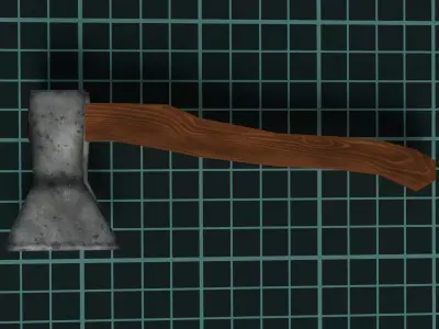 Low-poly Axe Free low-poly 3D model