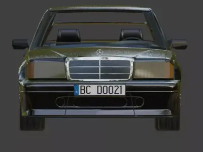 Mercedes-Benz 190E  3D model purchase