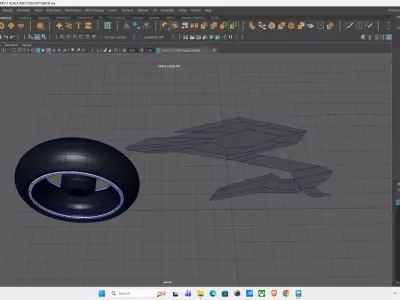 Sci-Fi Futuristic Bike 3D model