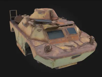 Deserted Sentinel  Lone Watcher in a Forgotten Landscape 3D model