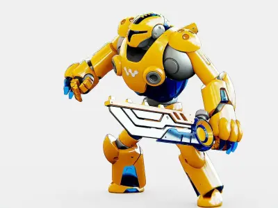 BATTLE DROID KORAH Rigged for Unreal Engine - Unity - MIXAMO  Free 3D model