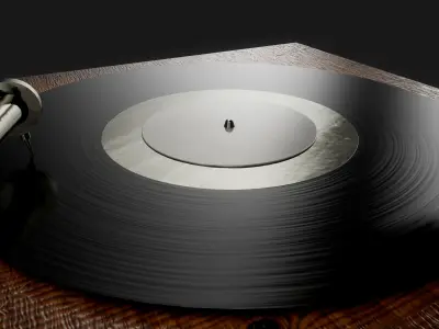 Antique Gramophone 3D model