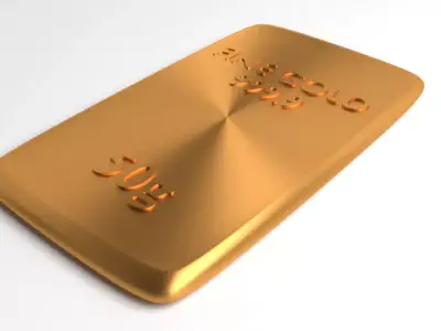Goldplate 50gram 3D model