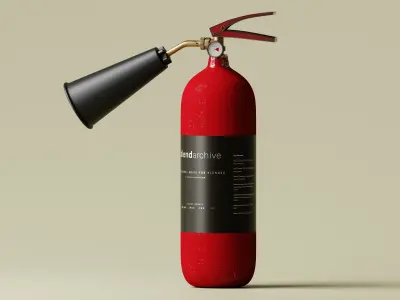 Fire Extinguisher 3D Model Low-poly 3D model