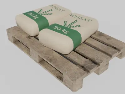 Industrial Goods Pallet 3D Model Pack