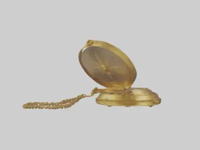 Golden Compass Model Low-poly 3D model