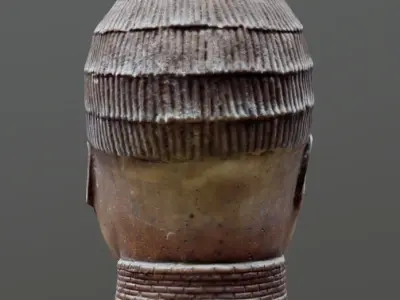 Ivbioto-trophy head I Low-poly 3D model