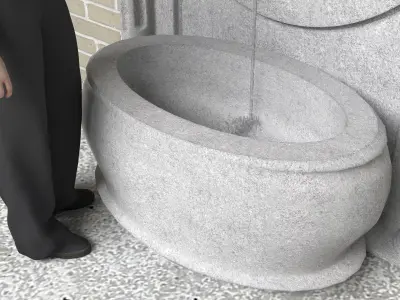 Historic Fountain 2 3D model