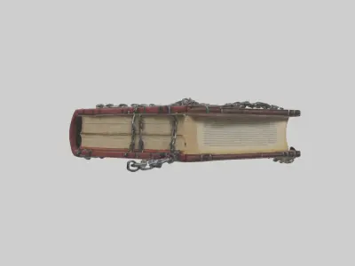 Chainedbook Model 1 Low-poly 3D model