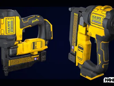Tools - Pin Nailer Low-poly 3D model