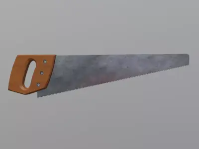 Hand Saw Low-poly 3D model order