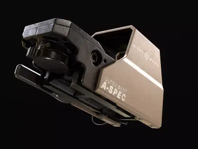 Sightmark A-Spec Reflex Sight with T-3 Magnifier Low-poly 3D model