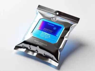 Futuristic Tech Pouch Packaging 3D model