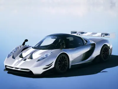 Glickenhaus SCG 004C 2018 Low-poly 3D model