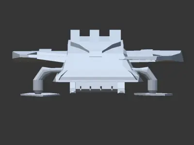 Tisha ship Low-poly 3D model