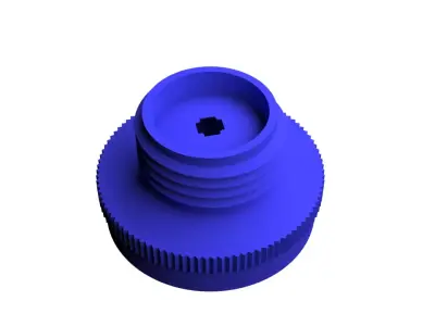 plastic battery cover 3D print model
