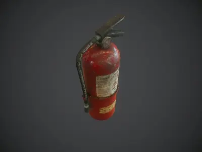 Fire extinguisher pbr Low-poly 3D model get