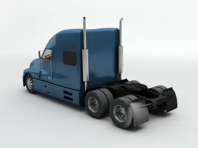 Semi Truck 3D model from CGTrader