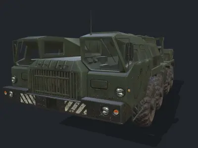 MAZ 7310 Low-poly 3D model