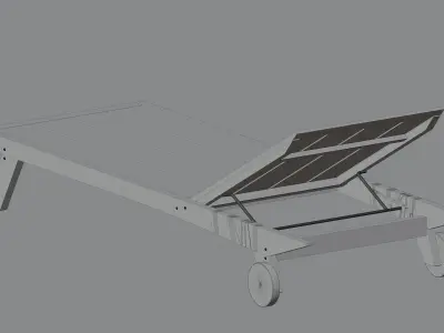 Diamantina Sun lounger by Butzke 3D model